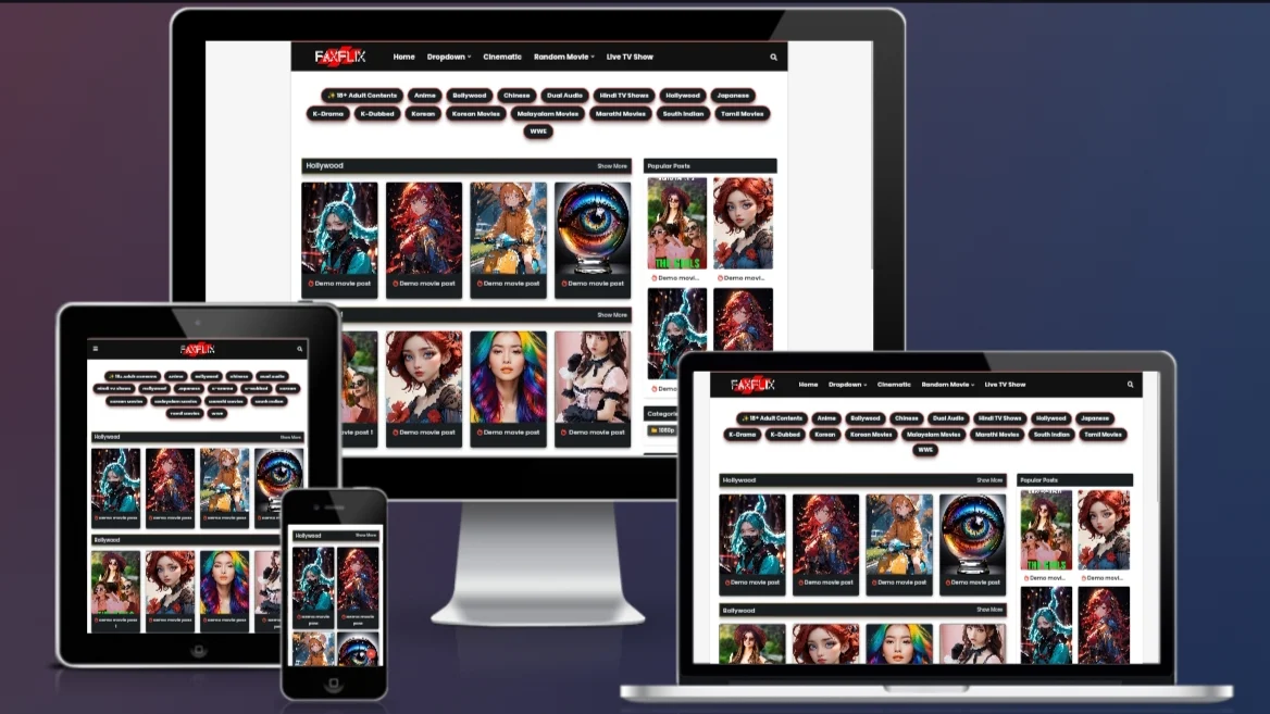 Faxflix Blogger Template