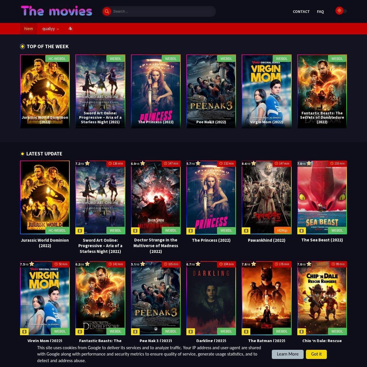 The Movies Redesigned Blogger Template