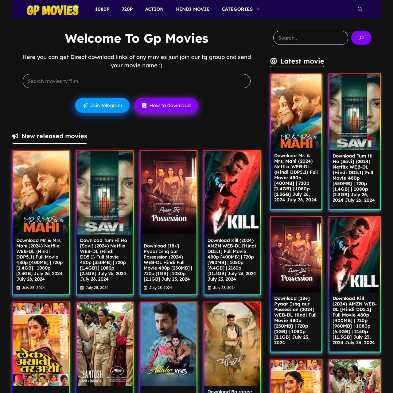 GP movie wp theme Redesigned