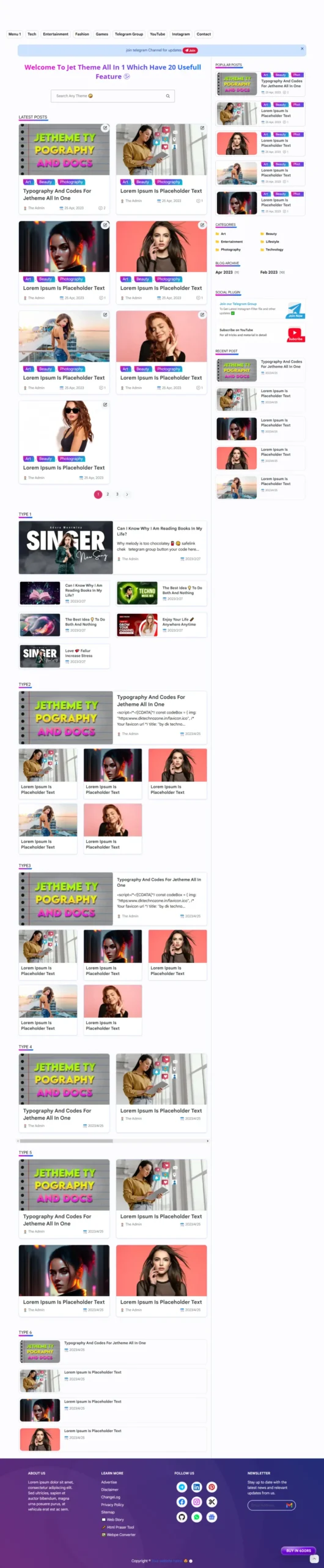 jrthem pro whirte demo Jet theme Redesigned blogger template 2026 (new)