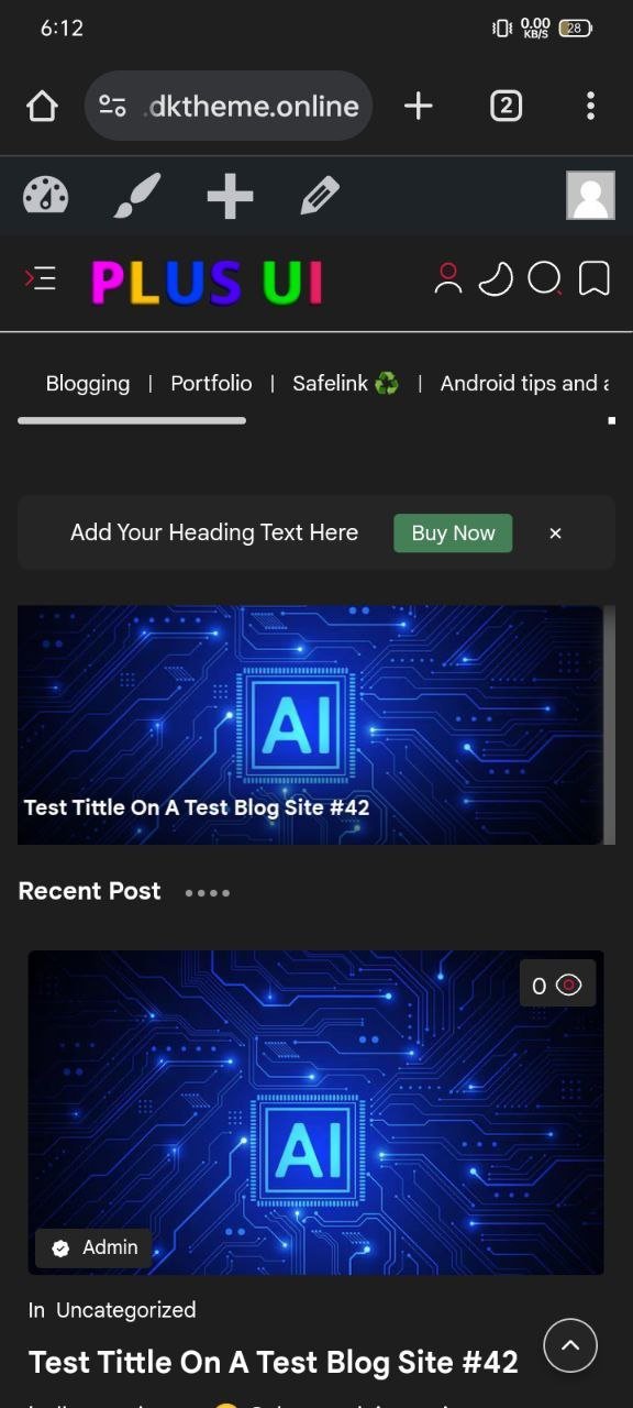 Plus Ui Wordpress Theme