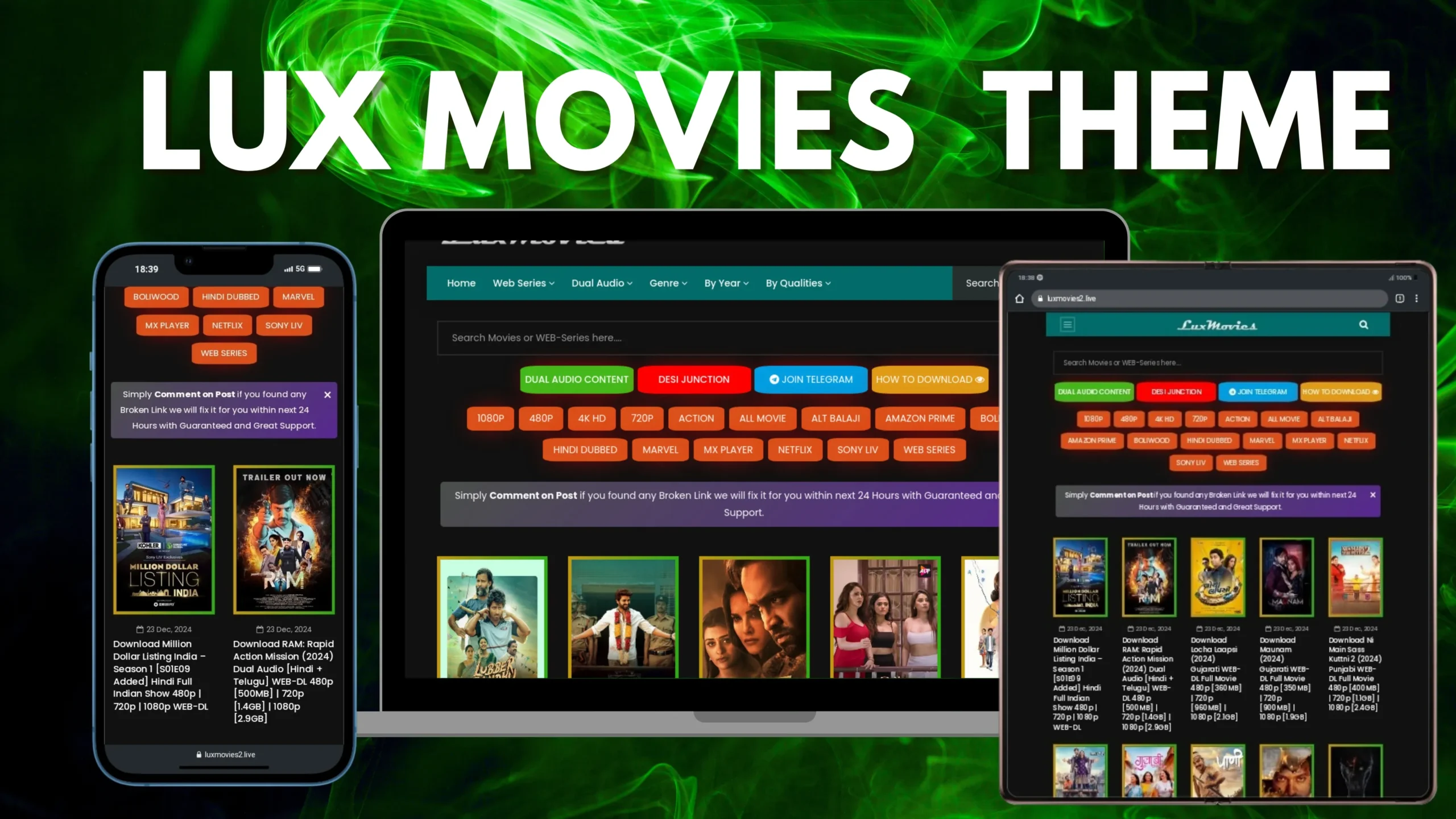 luxmovies wordpress theme Best movie theme 2025