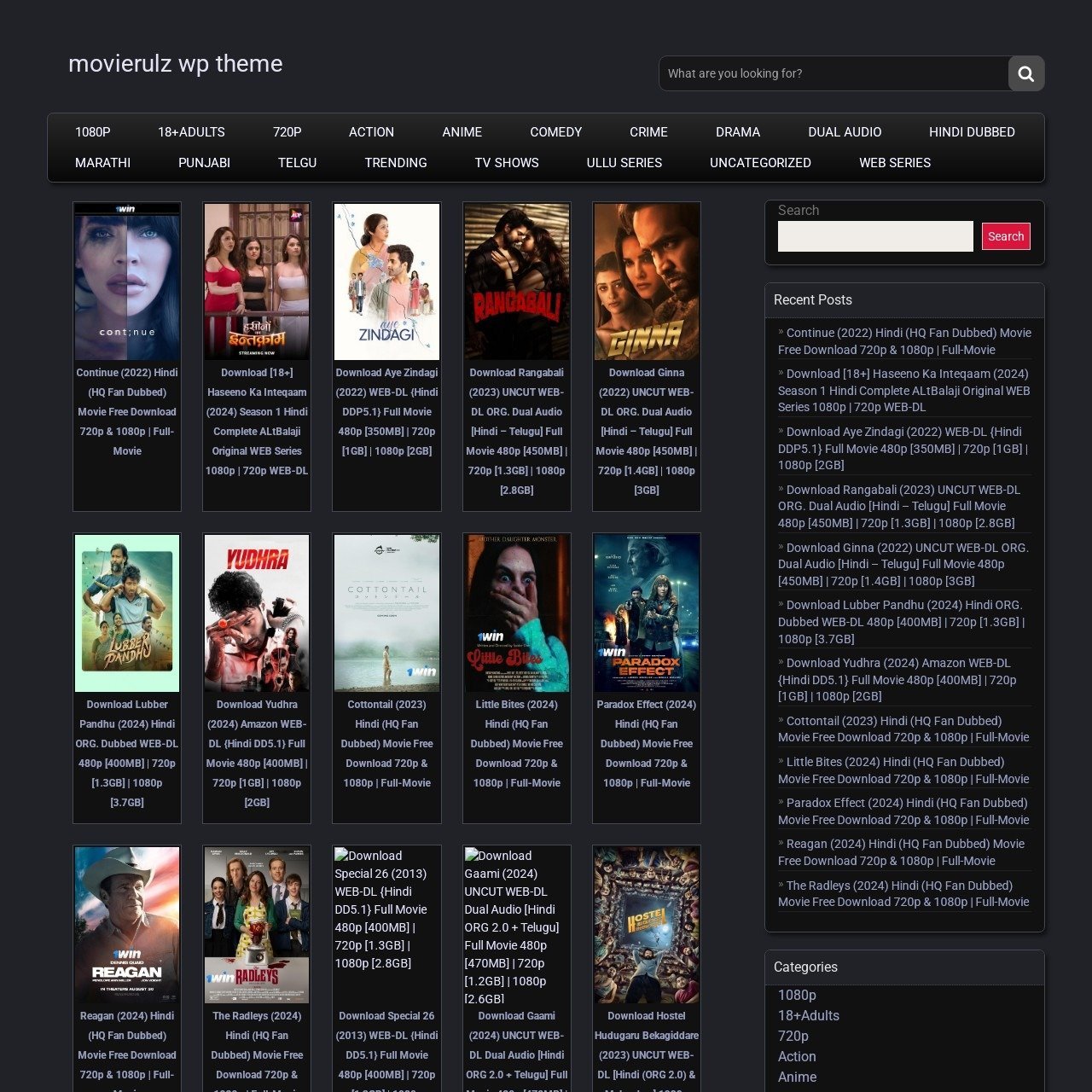 Movierulz WordPress Theme Clone Next Level