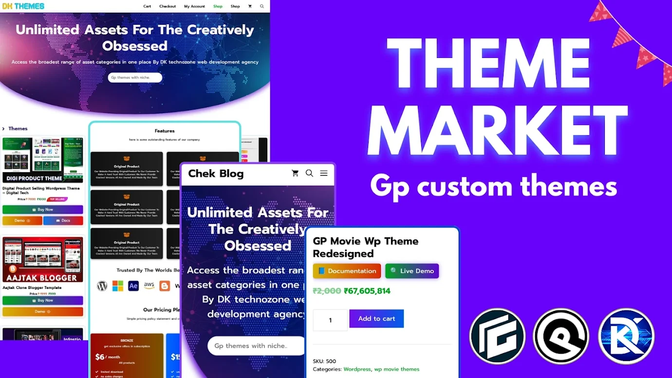 Theme Market : for Selling theme Products