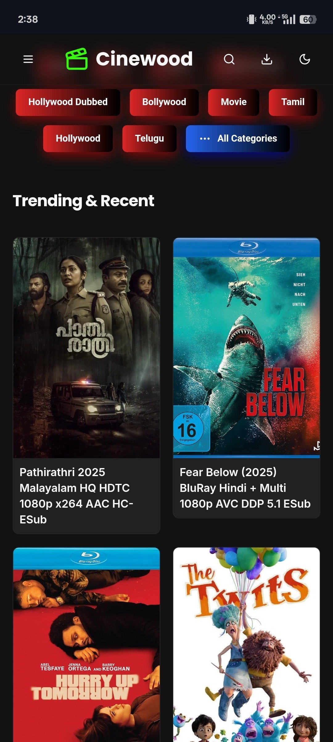 Cinewood Script: React & Node.js Movie Streaming web app
