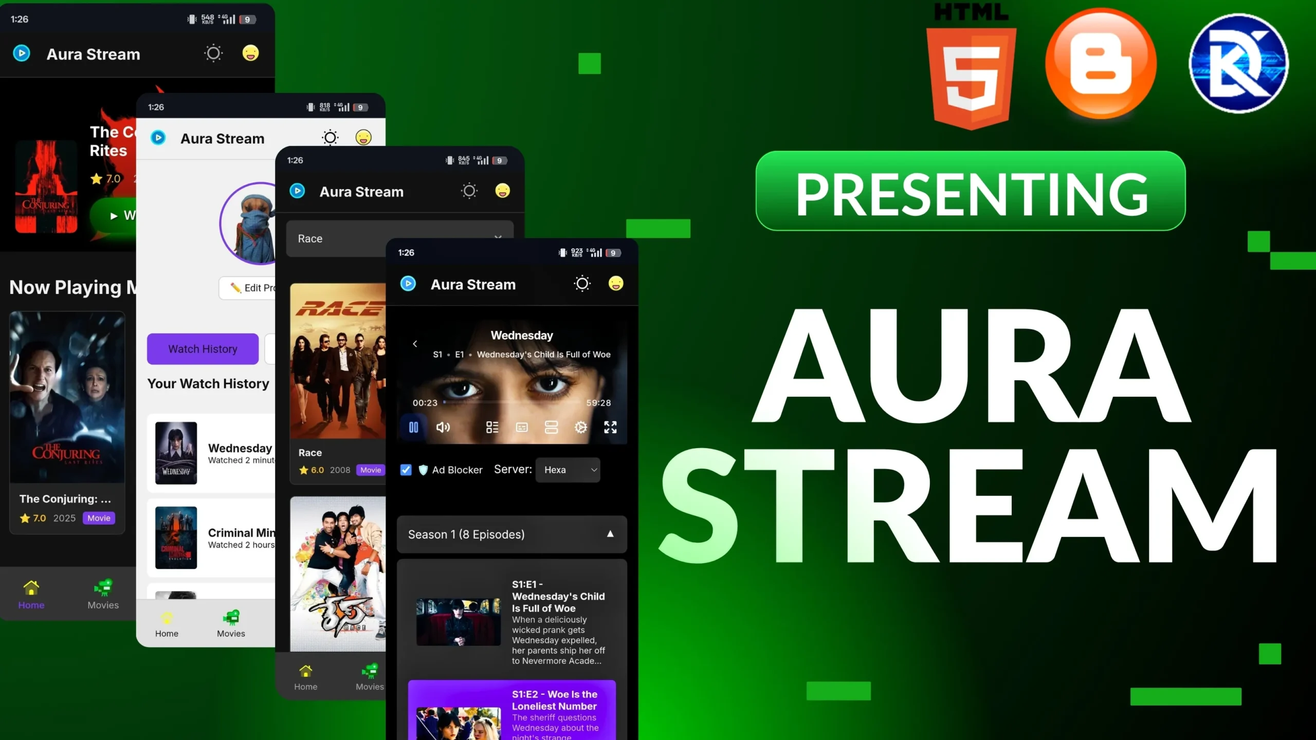 Aura Stream Auto: best Movie Streaming Platform