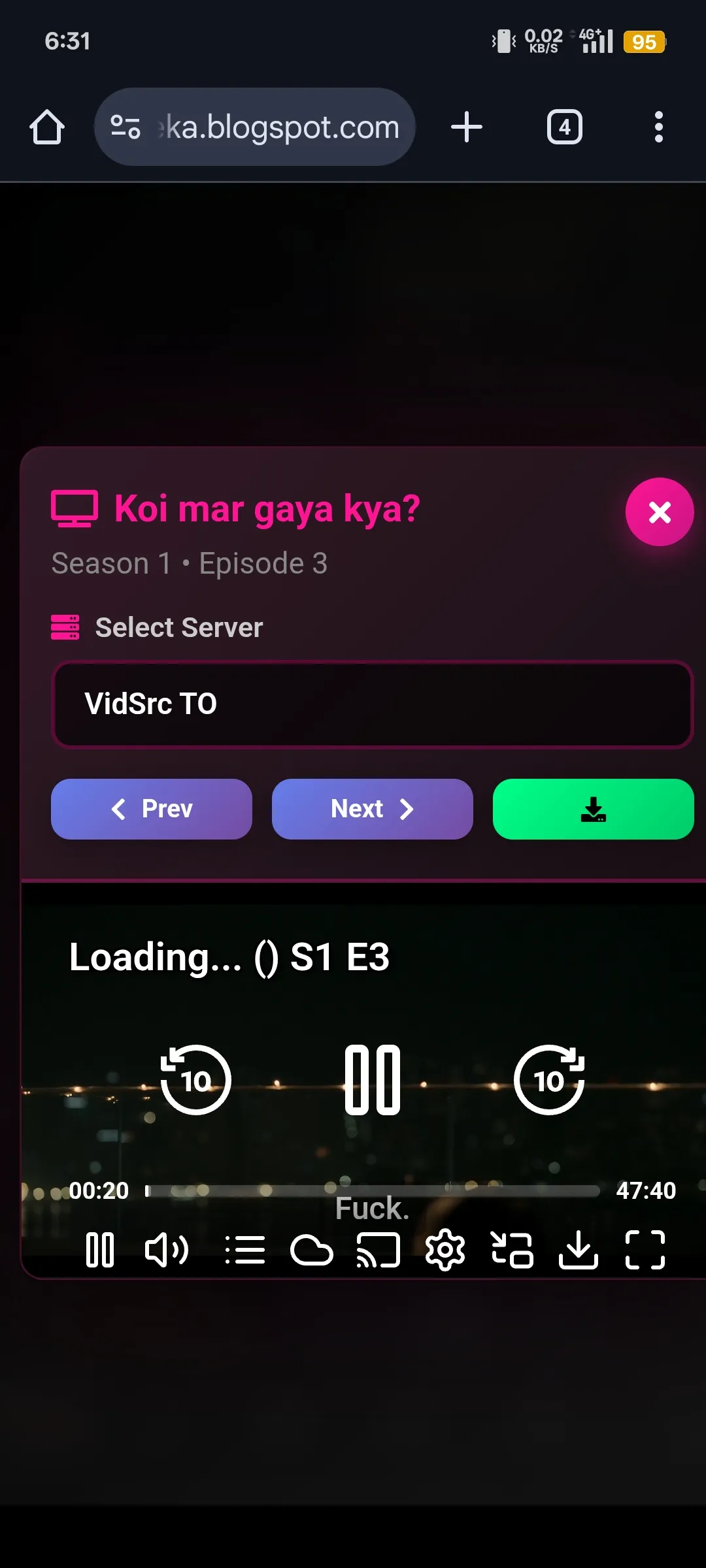 SKYFLIX STREAM + DL — Premium Streaming Blogger Theme