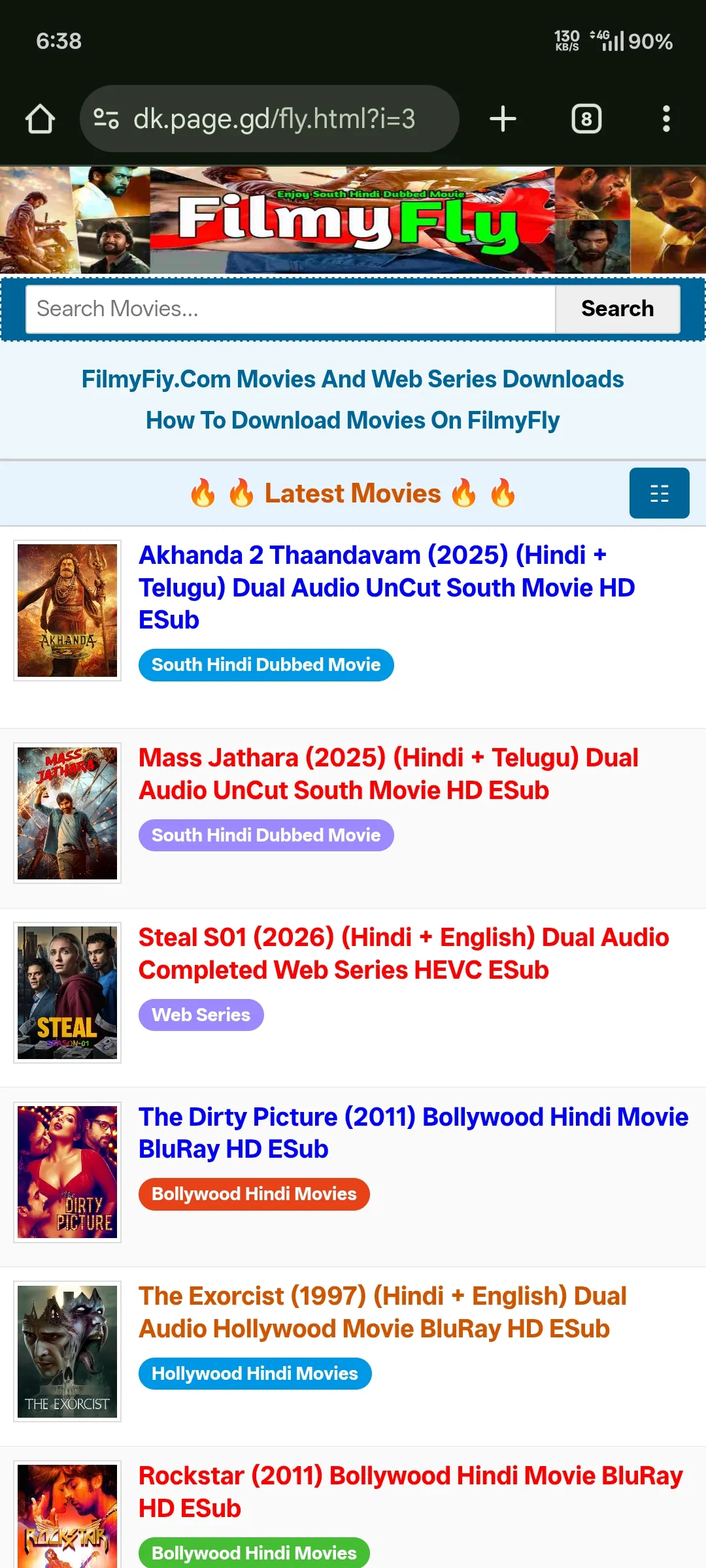 Original FilmyFly live Clonner website with direct download ⚡