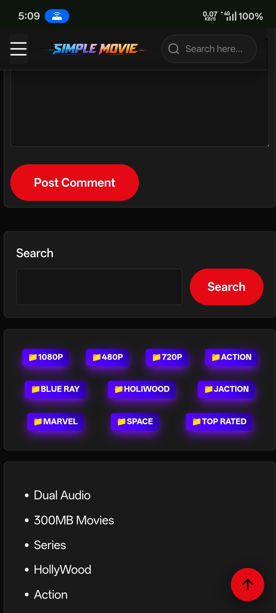 Simple Movie – A Fast, Clean & Fully Customizable Wordpress Theme