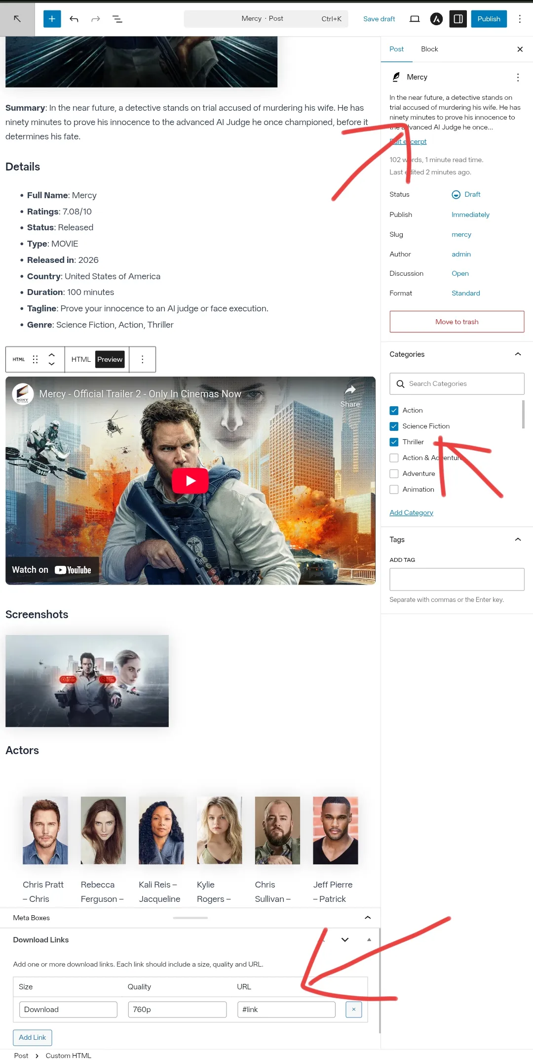 Movie Post Generator – WordPress Plugin